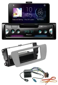 Автомагнитола для Seat Ibiza (с 2008) Pioneer USB MP3 Bluetooth DAB серый (Dublin)