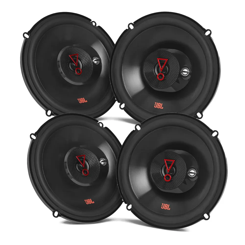 (2-Pairs) JBL Stage3 637F 180W RMS 6.5" 3-Way Coaxial Car Speakers