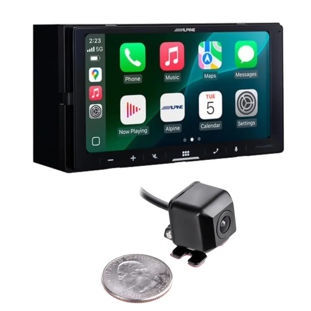 Alpine ILX-W770M Digital Multimedia Receiver w/ 50% Off NVX XCADJ1 Backup Cam