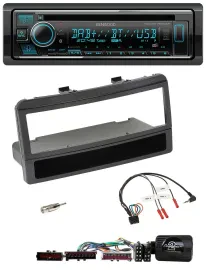 Kenwood Lenkrad Bluetooth DAB USB CD Autoradio für Ford Mondeo 00-02 schwarz Abl