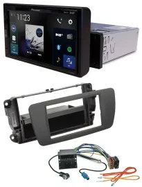 Pioneer DAB MP3 Bluetooth USB Autoradio für Seat Ibiza (ab 12) - tuam grey