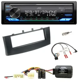 JVC Bluetooth DAB USB Lenkrad Autoradio für Mitsubishi Colt 2008-2012