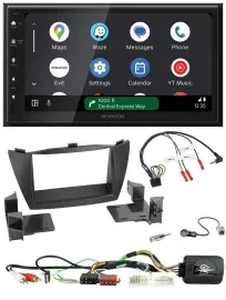 Kenwood DAB Bluetooth USB Lenkrad 2DIN Autoradio für Hyundai Tucson 2010-2015 sc