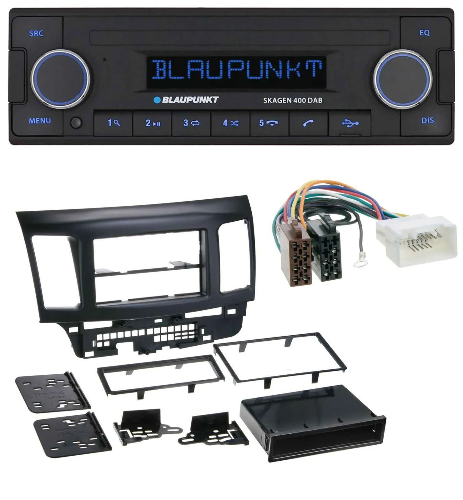 Blaupunkt DAB USB Bluetooth MP3 Autoradio für Mitsubishi Evo Lancer (ab 2008)