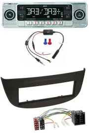 Dietz DAB USB MP3 Bluetooth Autoradio für Renault Twingo (07-12) schwarz