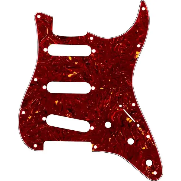Панель для гитарной деки Fender Landau Coma Stratocaster SSS Pickguard Brown Tortoise Shell