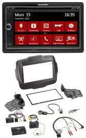 Blaupunkt Bluetooth DAB 2DIN USB DVD Lenkrad Autoradio für Jeep Renegade ab 2015