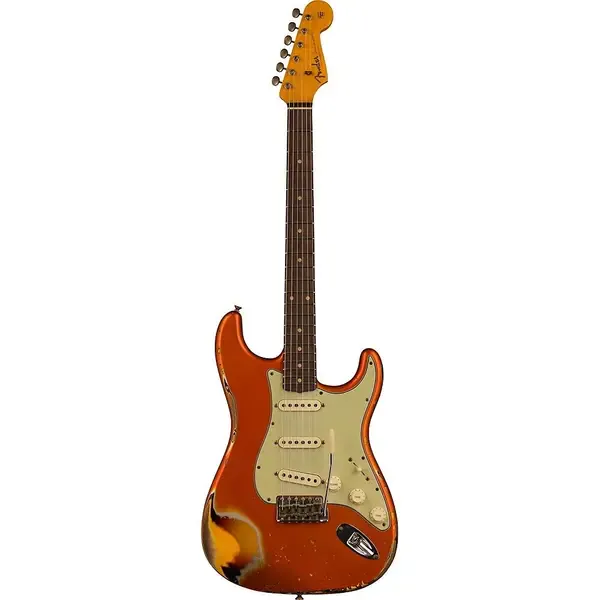 Электрогитара Fender Custom Shop LE '62 Stratocaster Heavy Relic Aged Candy Tangerine Sunburst