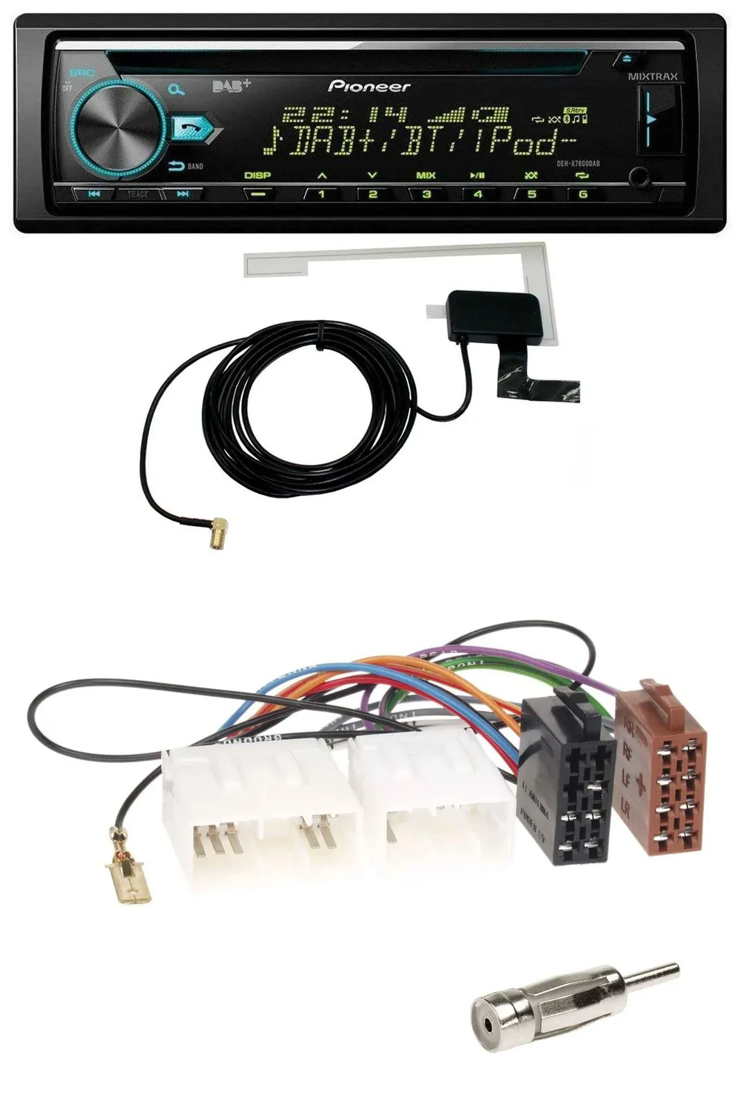 Pioneer MP3 AUX CD USB DAB Autoradio für Mazda MX-5 (1989-2000)