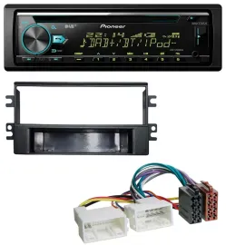 Pioneer DAB MP3 CD USB Bluetooth Autoradio für Kia Carens (ab 2007)