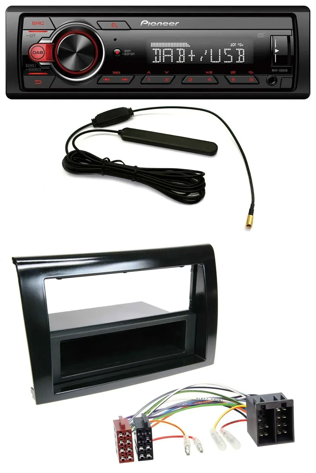 Автомагнитола для Fiat Bravo (с 2007) Pioneer 1-DIN, DAB, MP3, USB, AUX