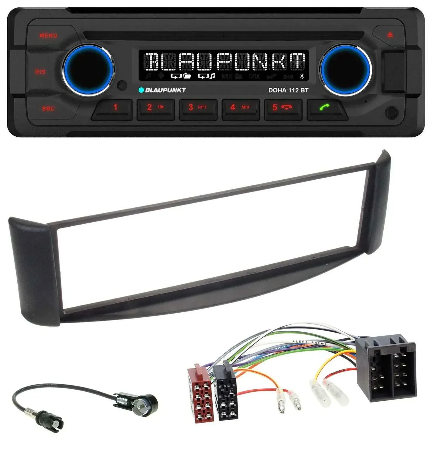 Blaupunkt AUX MP3 CD Bluetooth USB Autoradio für Smart ForTwo (1998-2007)