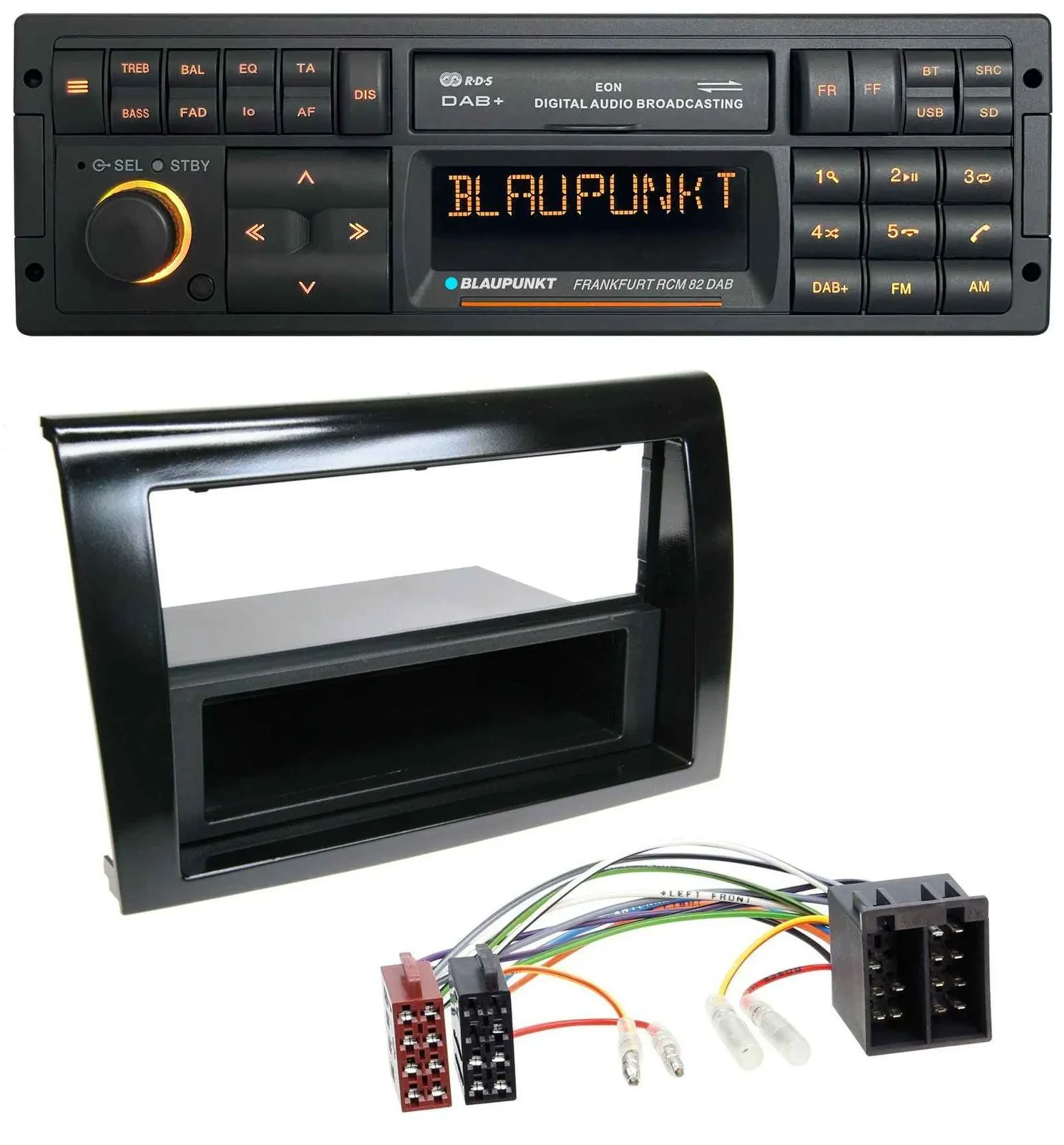 Blaupunkt USB DAB SD MP3 Bluetooth Autoradio für Fiat Bravo (ab 2007)