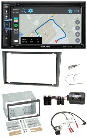 Alpine DAB TMC Bluetooth 2DIN USB Lenkrad Navigation für Opel Corsa C 2000-2004