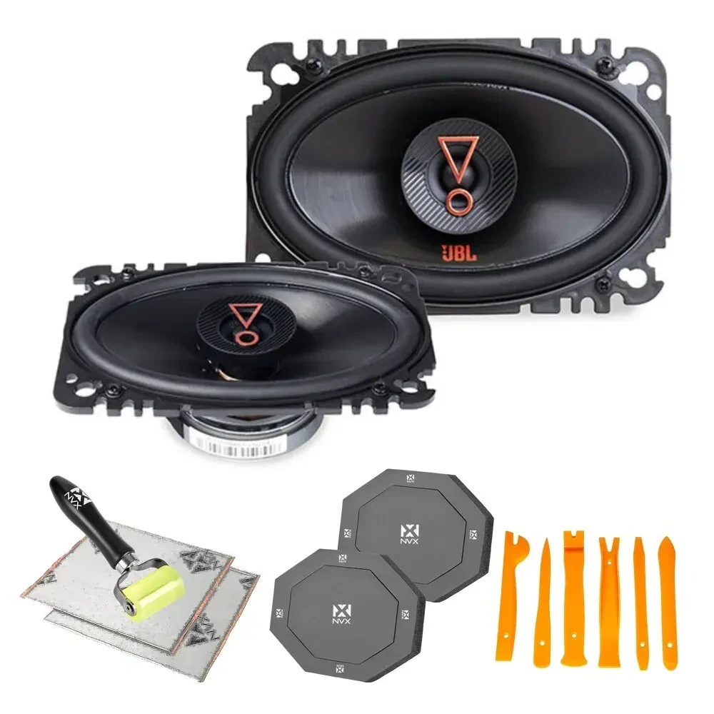 JBL Stage3 6427 4"x6” 3-Way Stage 3 Series Speakers with Accessories