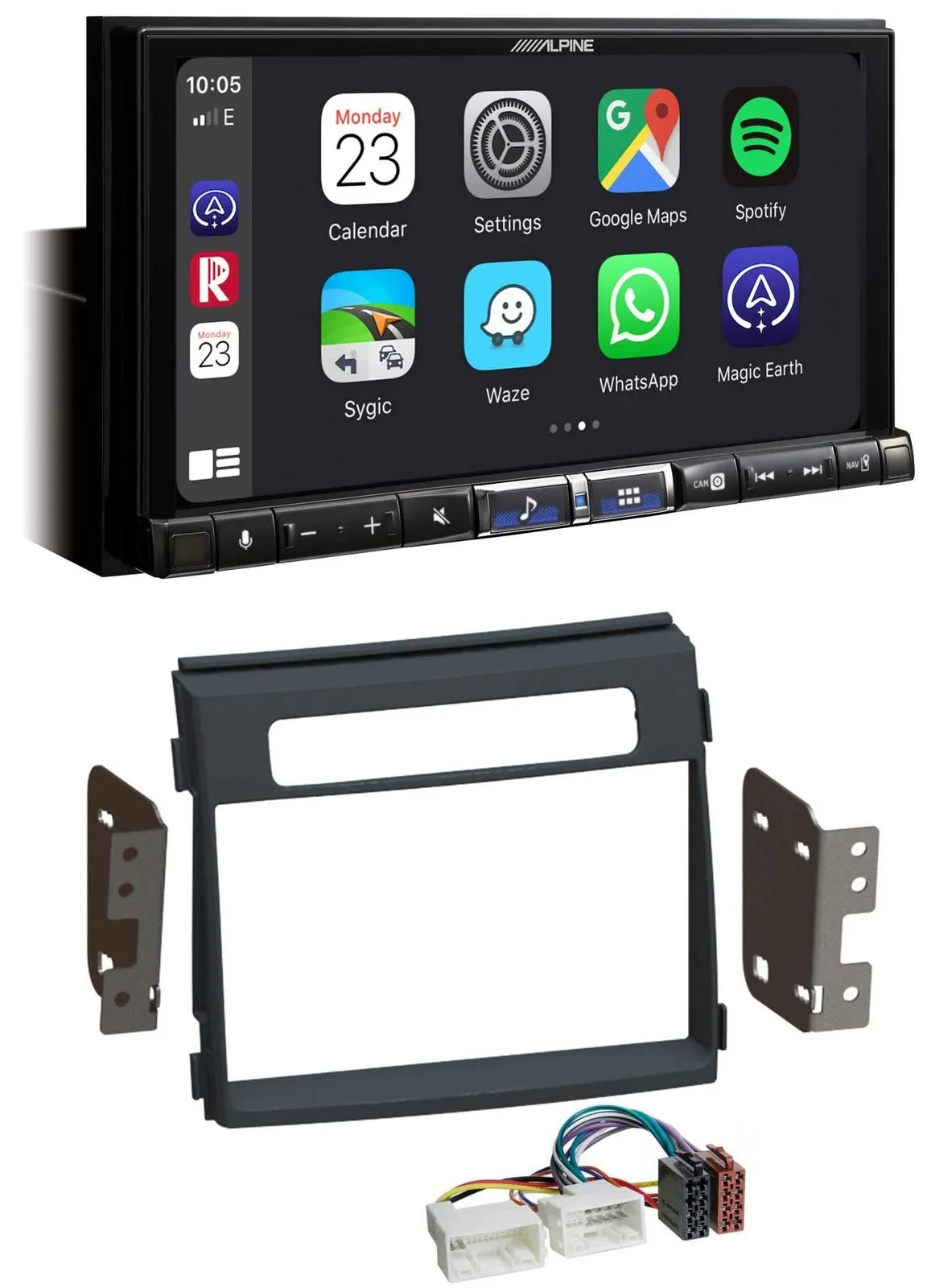 Alpine 2DIN DAB USB MP3 Bluetooth Autoradio für Kia Soul AM Facelift 11-14