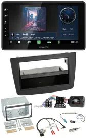 Kenwood Lenkrad Bluetooth USB DAB Autoradio für Alfa Mito 2008-2014 schwarz