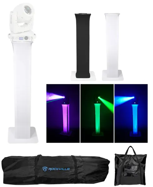 (1) Totem Light Stand Podium w/Black+White Scrims For Epsilon E-Beam 2RW