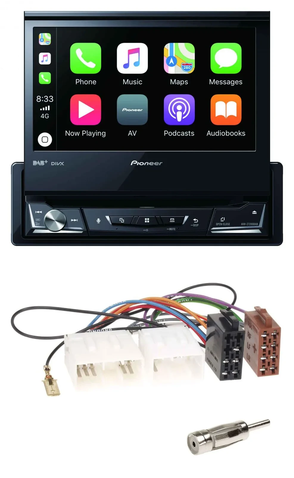 Pioneer DVD Bluetooth DAB USB MP3 Autoradio für Mazda MX-5 (1989-2000)