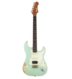 Электрогитара JET Guitars JS-400 Stratocaster Relic Sea Foam Green Distressed