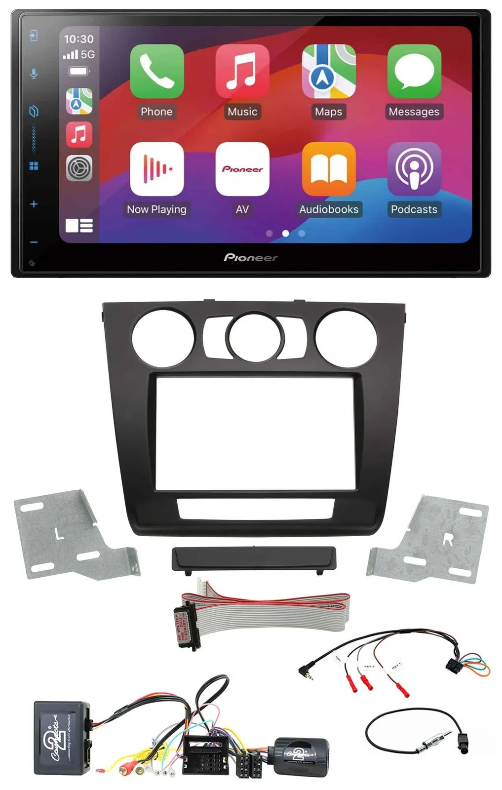 Pioneer DAB USB Lenkrad Bluetooth 2DIN Autoradio für BMW 1er Aktiv man. Klima E8