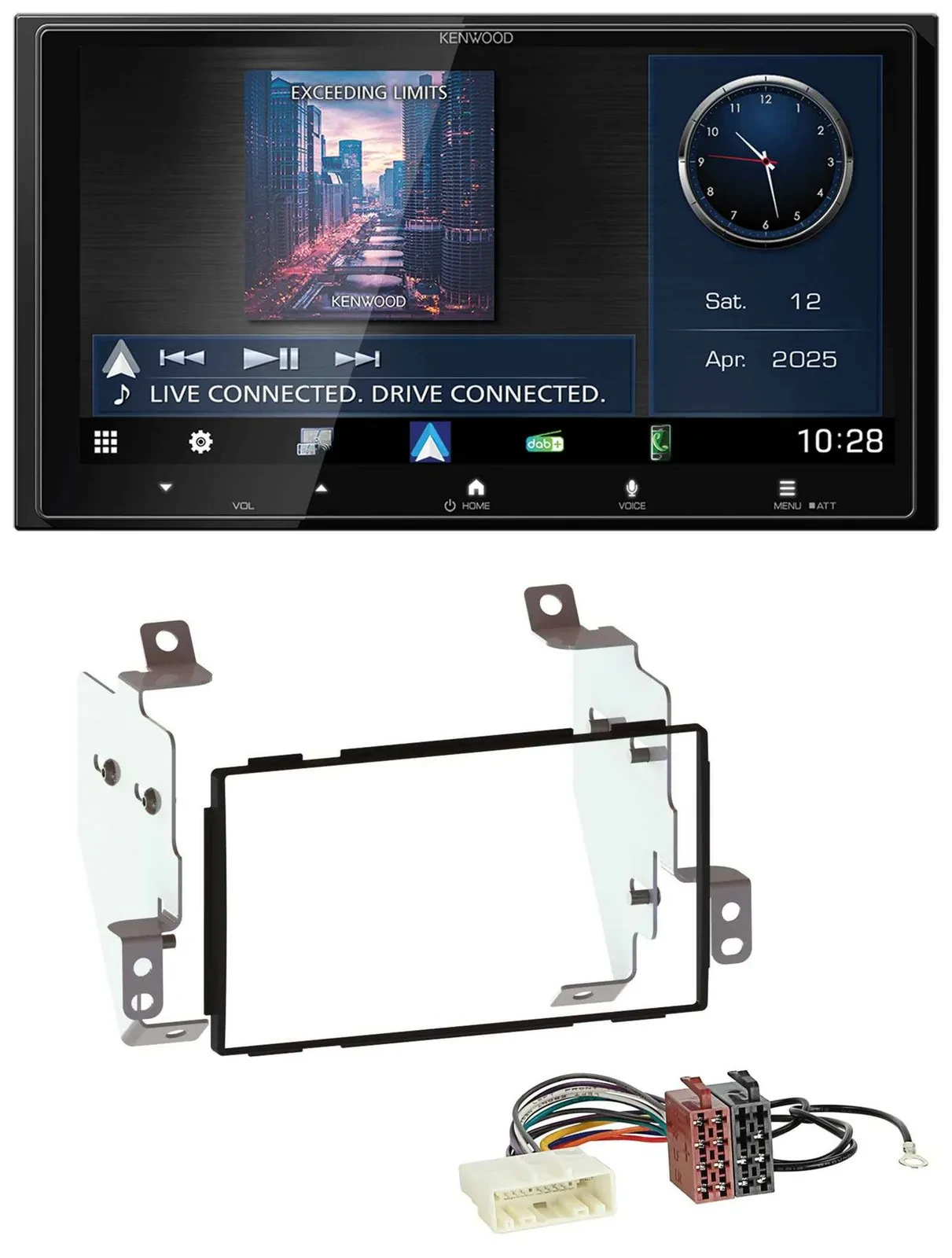 Kenwood Bluetooth 2DIN USB DAB MP3 Autoradio für Nissan Note (2005-2013)