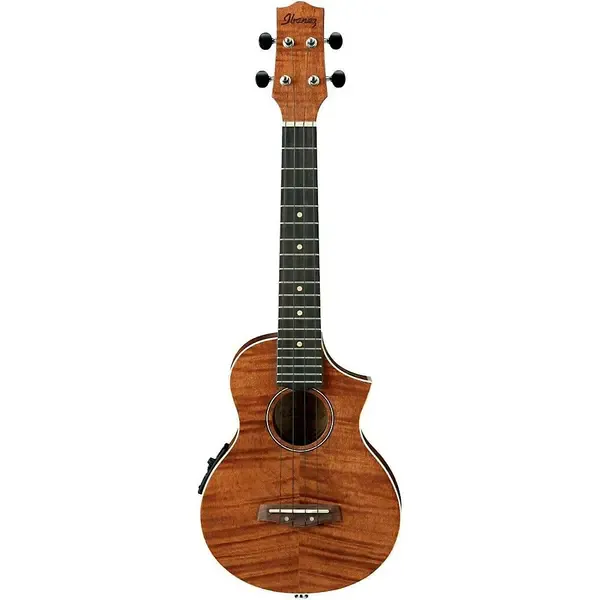 Укулеле Ibanez UEW15E Flame Mahogany Concert Acoustic-Electric Ukulele Natural с подключением