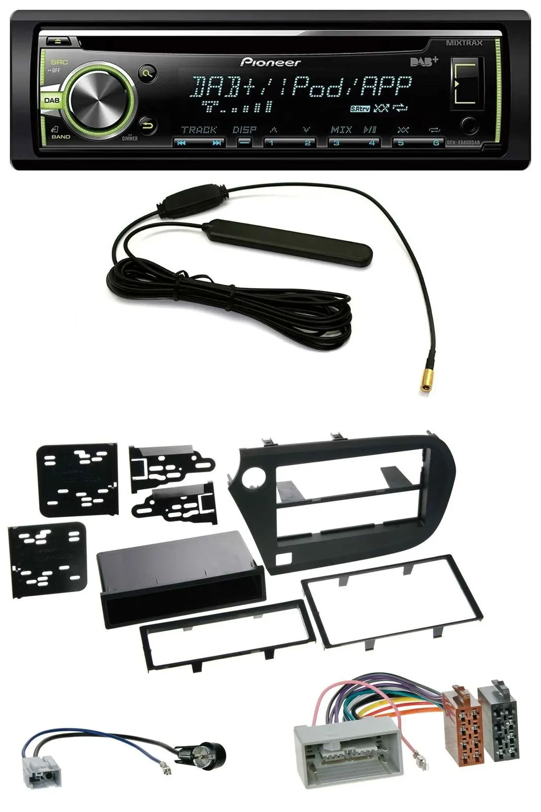 Автомагнитола для Honda Insight (ZE2, 2009–2013) Pioneer MP3, USB, CD, DAB, AUX