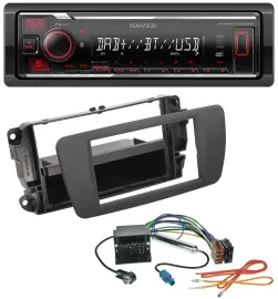 Kenwood MP3 Bluetooth USB DAB Autoradio für Seat Ibiza (ab 12) - tuam grey