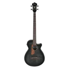 Ibanez AEGB25E Transparent Black Burst High Bloss ACEL Bass Guitar for Stage Use