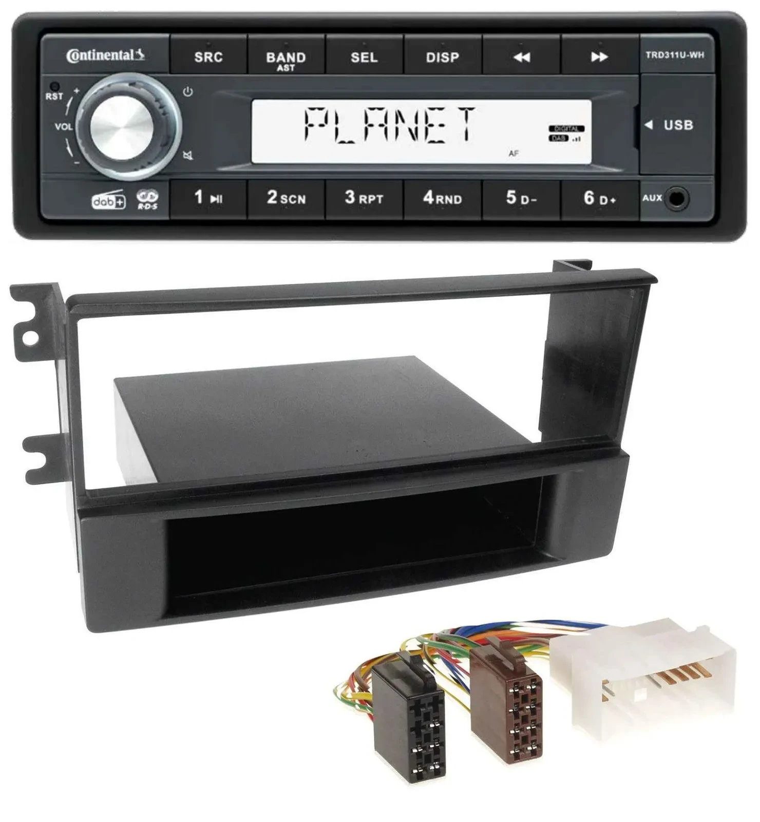 Continental MP3 AUX USB DAB 1DIN Autoradio für Kia Sorento (ab 2006)