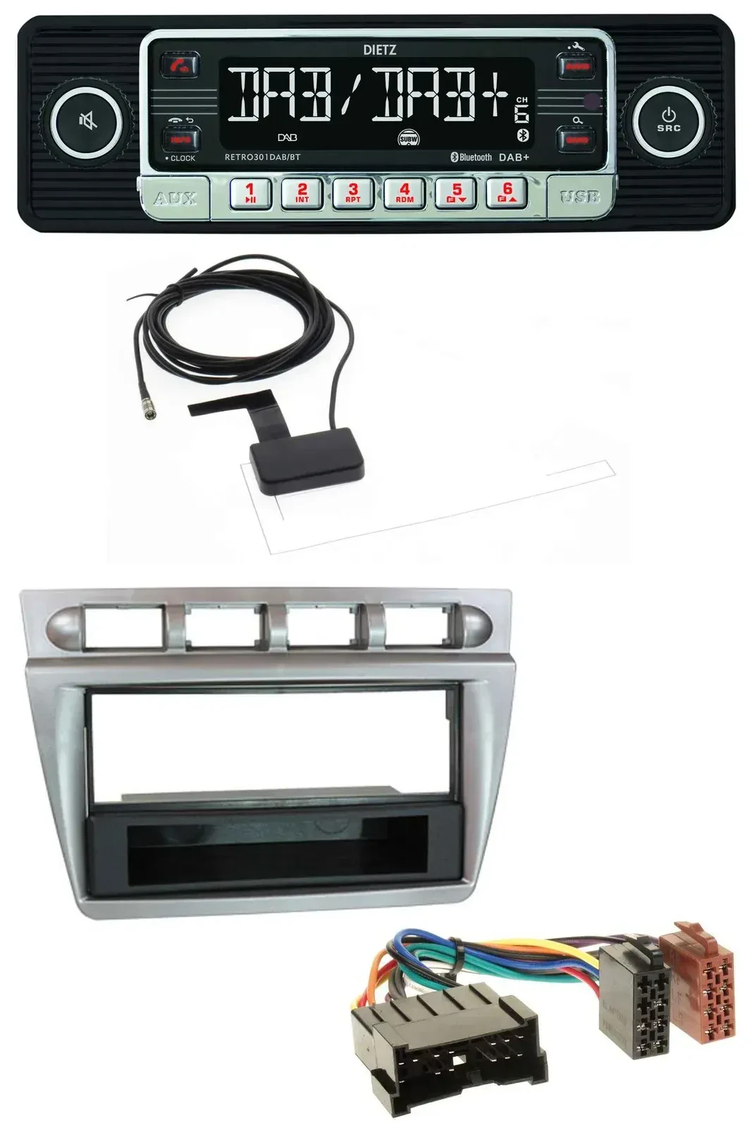 Автомагнитола для Kia Picanto (2004–2007) Dietz DAB, Bluetooth, USB, MP3