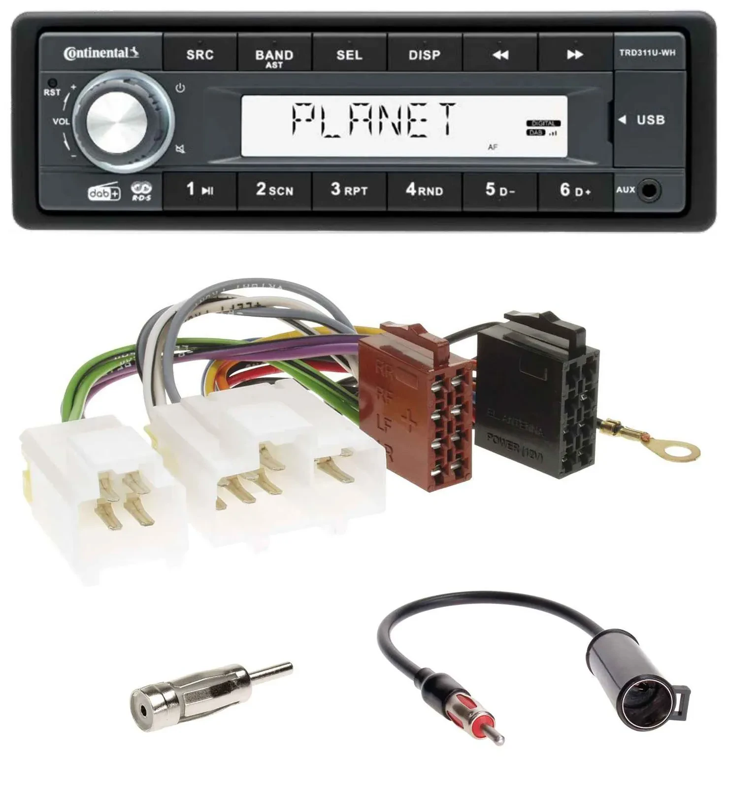 Continental MP3 AUX USB DAB 1DIN Autoradio für Nissan 100 NX 1990-1995 300 ZX 19