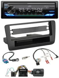 JVC Bluetooth DAB USB Lenkrad Autoradio für Audi A1 (ab 2010)