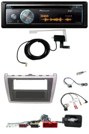 Pioneer Bluetooth DAB Lenkrad USB CD Autoradio für Mazda 6 08-12 silber schwarz