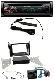 Pioneer USB DAB MP3 Bluetooth CD Autoradio für VW Polo (ab 14) - piano-schwarz