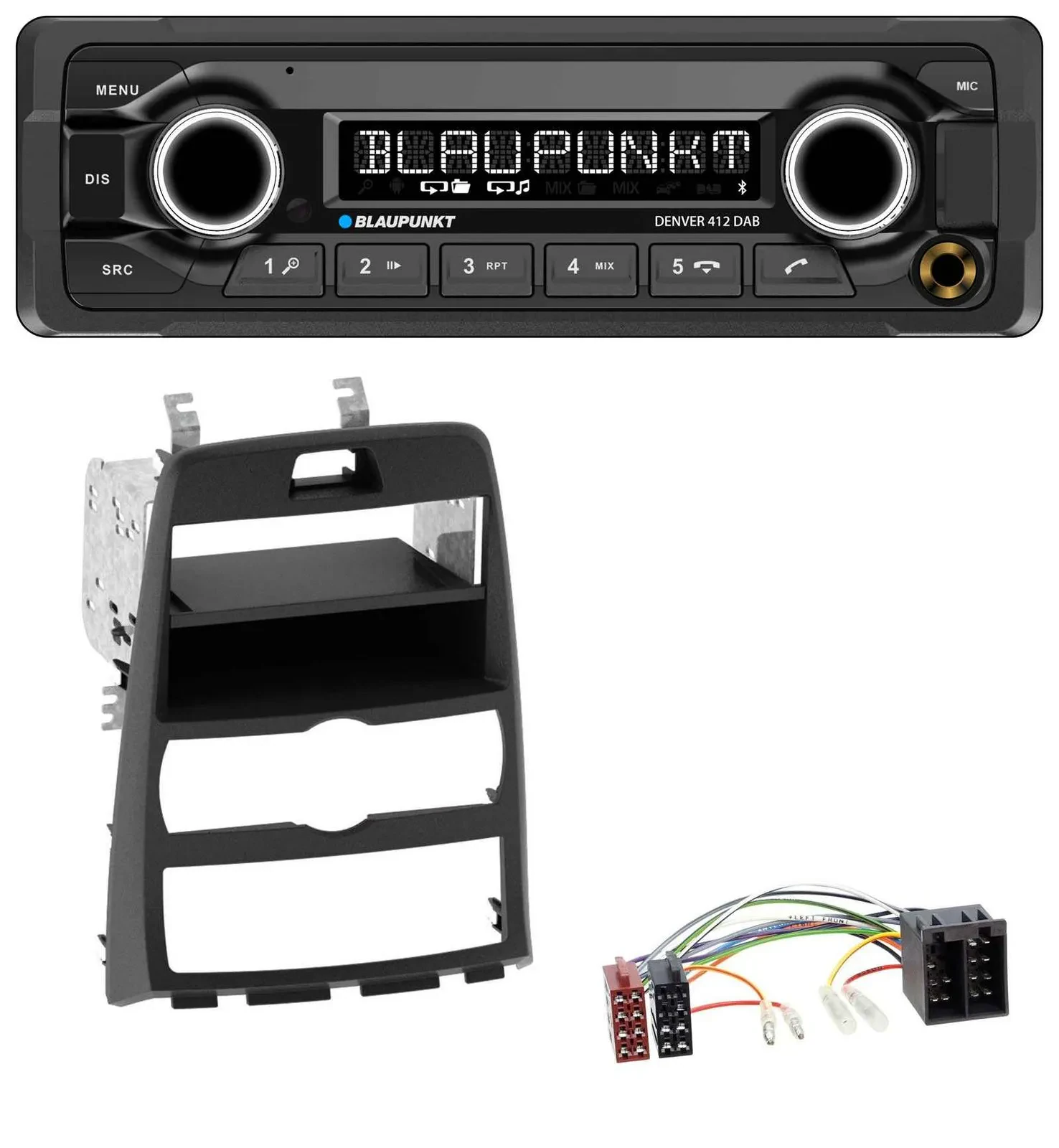 Blaupunkt Bluetooth DAB MP3 USB Autoradio für Hyundai Genesis BK 10-12 Klimaauto