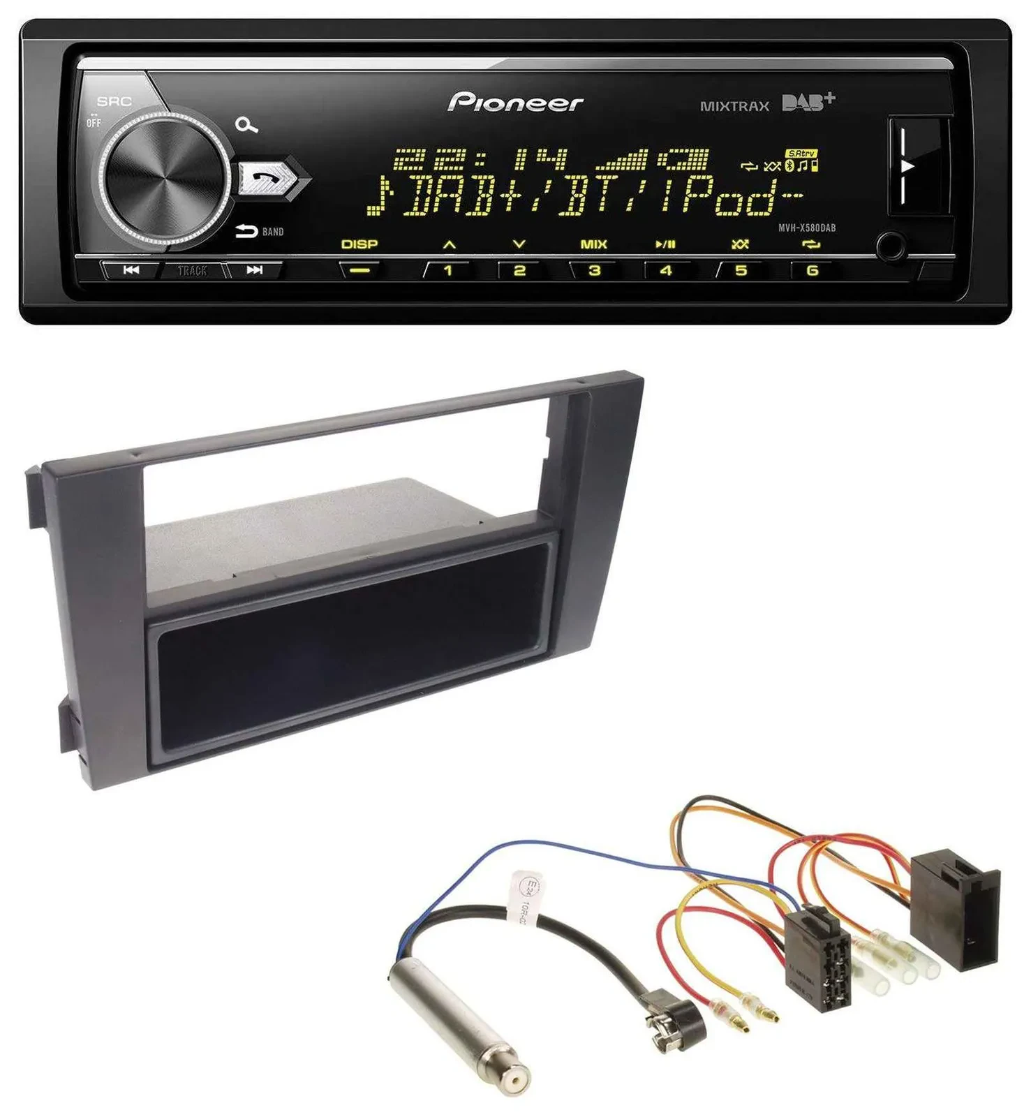 Pioneer Bluetooth USB DAB MP3 Autoradio für Audi A6 C5 2001-2005 Symphony ISO