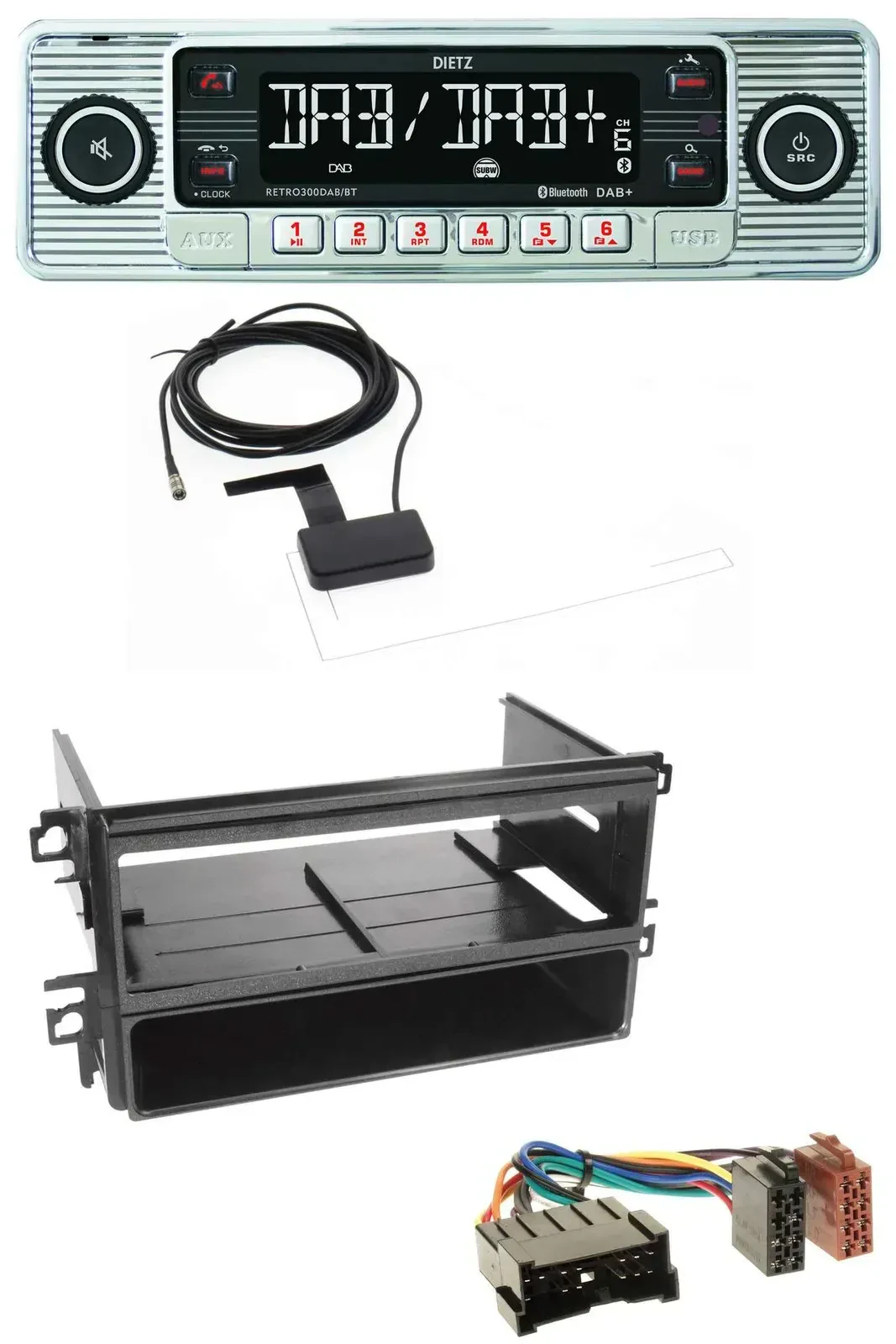 Dietz Bluetooth USB MP3 DAB Autoradio für Hyundai Santa Fe Sonata bis 05