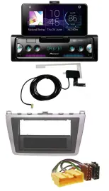 Pioneer DAB Bluetooth MP3 USB Autoradio für Mazda 6 (08-12) silber schwarz