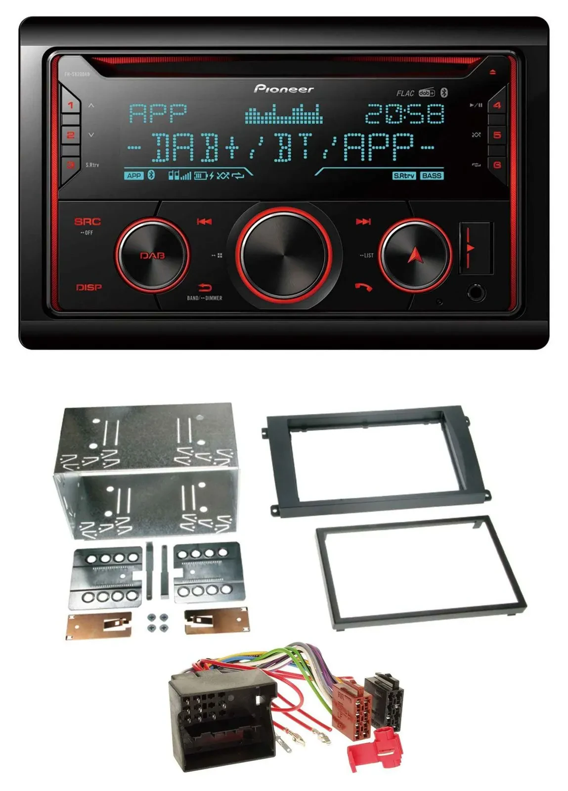 Pioneer 2DIN DAB MP3 Bluetooth USB CD Autoradio für Porsche Cayenne 2007-2010