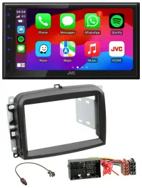 JVC Bluetooth 2DIN MP3 DAB USB Autoradio für Fiat 500 L (ab 2012)