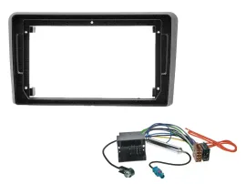 Einbauset für 9 Zoll Autoradio für Audi TT 2006-2014 Quadlock schwarz