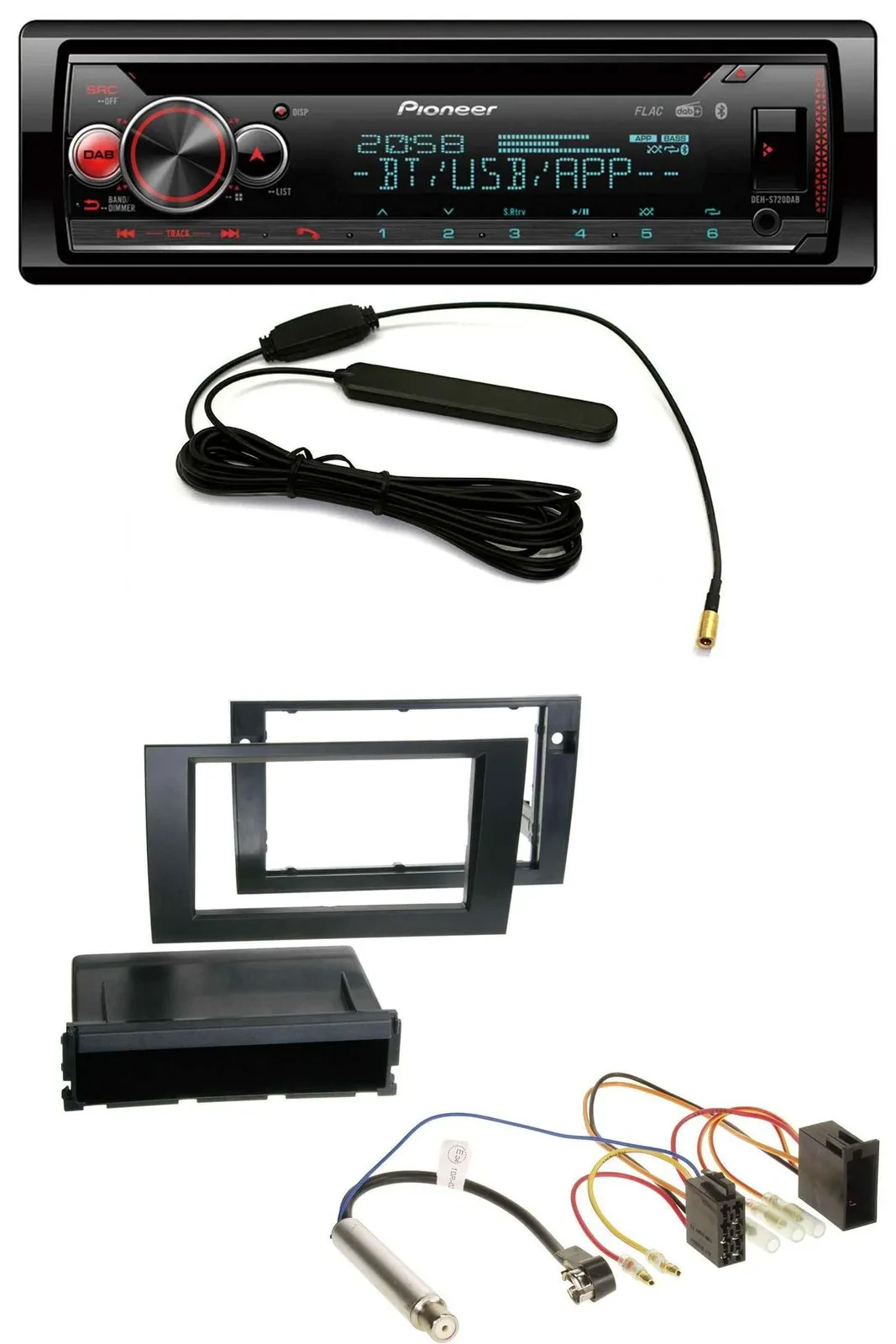 Pioneer USB DAB MP3 Bluetooth CD Autoradio für Audi A4 B6 B7 2001-2008 Symphony