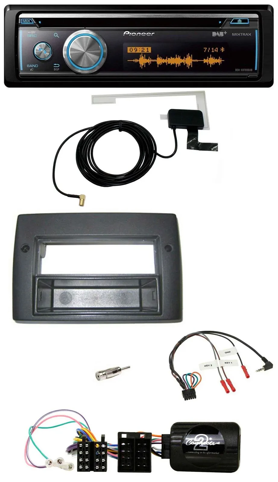 Автомагнитола Pioneer Bluetooth DAB USB CD для Fiat Stilo 2001-2007