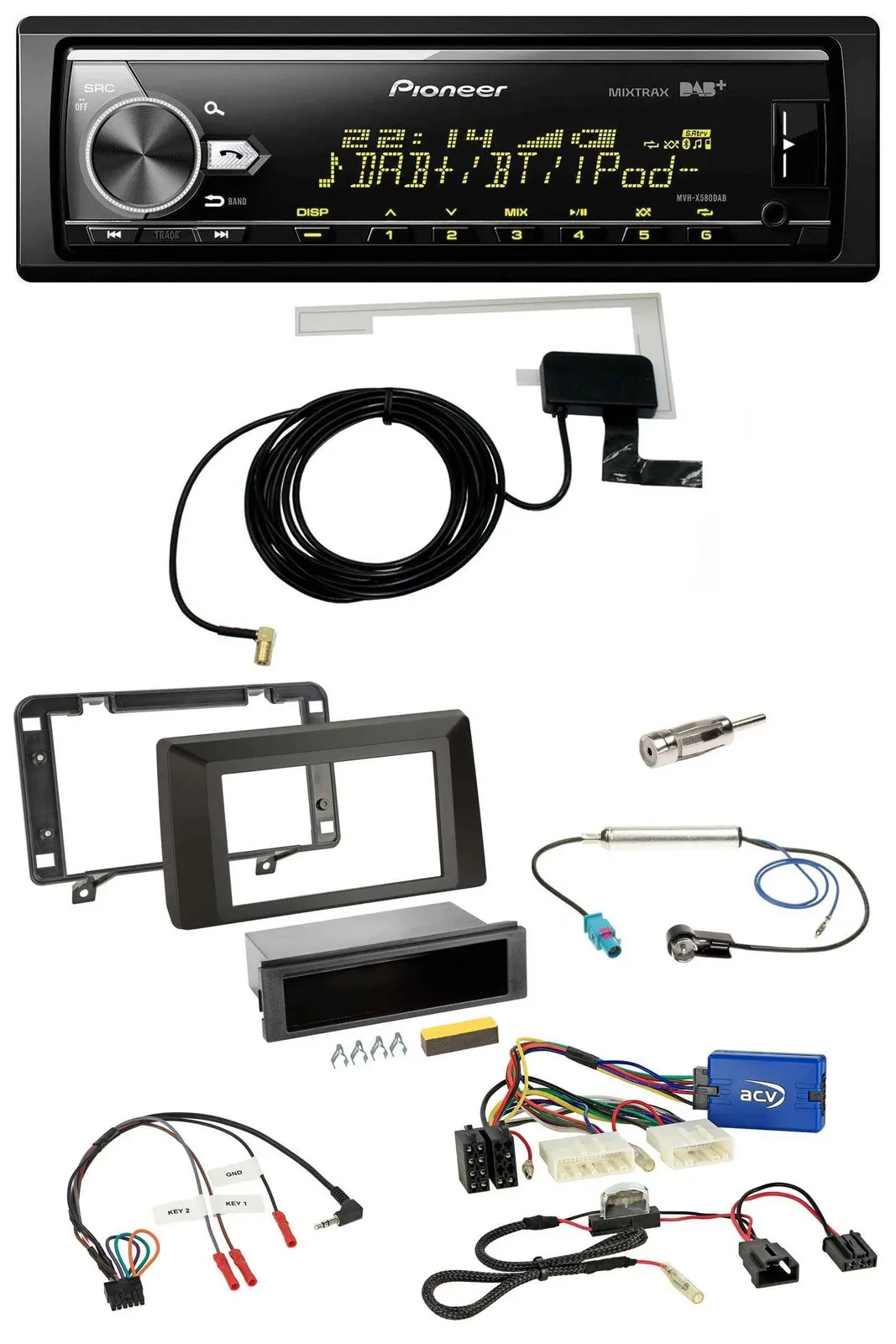 Автомагнитола Pioneer Bluetooth DAB USB для Dacia Duster (с 2021)