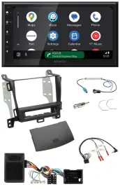 Kenwood DAB Bluetooth USB Lenkrad 2DIN Autoradio für Opel Zafira ab 13 jet black