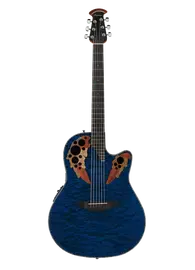 Электроакустическая гитара Ovation CE44P-8TQ Quilted Maple Trans Blue
