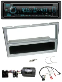 Kenwood Bluetooth DAB CD Lenkrad USB Autoradio für Opel Corsa C 2000-2004 silber