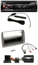 Pioneer CD USB Lenkrad DAB MP3 Autoradio für Alfa GT 147 Ablage silber